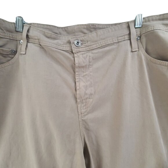 Adriano Goldschmeid Chino Pants Flat Front Office Work Beige Size Men's 42x34 - Picture 4 of 10